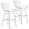 Set of Two 35" Steel Wire Bar Stools