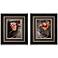 Set of Two Basket Flowers 24" High Photographic Wall Art