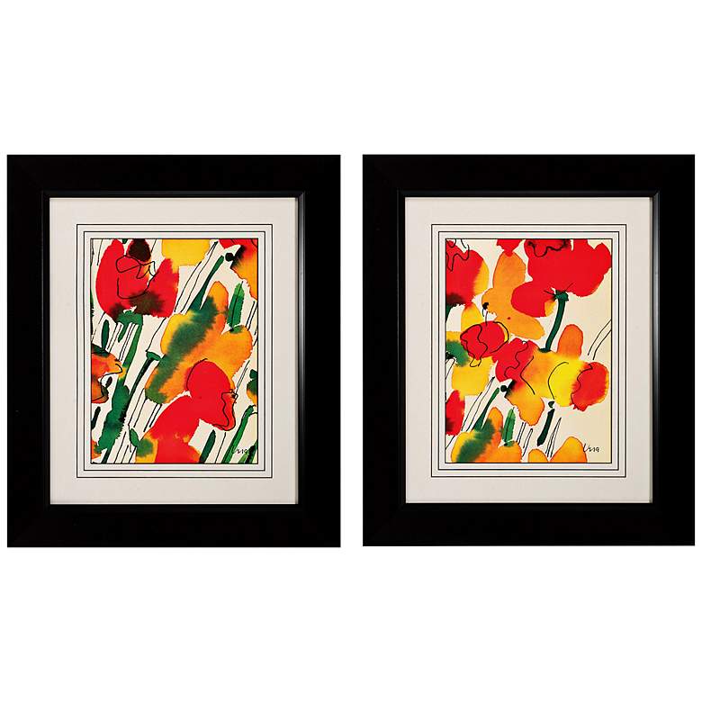 Image 1 Set of Two Daffodils 28 inch High Vera Neumann Wall Art