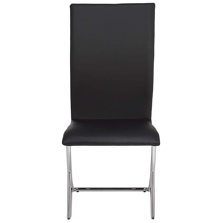 Image 2 Set of Two Delfin Black Leatherette Chairs more views