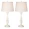 Set of Two Glossy White Malibu Table Lamps