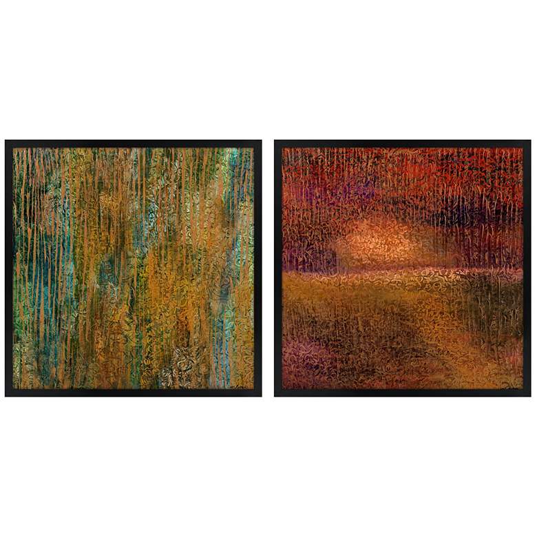 Image 1 Set of Two Golden Spring Square Giclee Wall Art