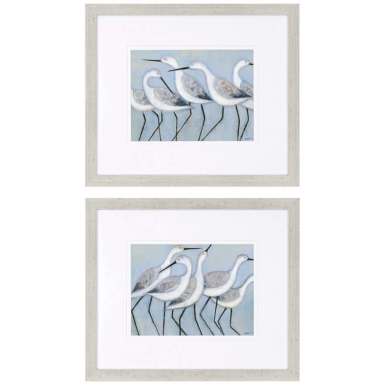 Image 1 Set of Two Shore Birds Framed Wall Art