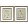 Set of Two Sophisticated Nudes 26" High Wall Art