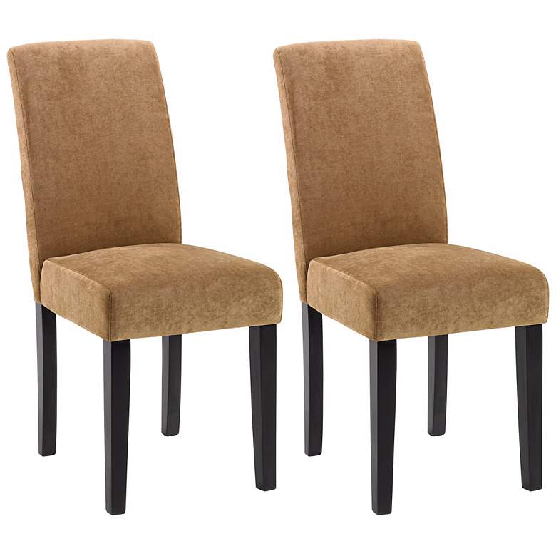 Image 1 Set of Two Versa Dining Chairs - Tobacco