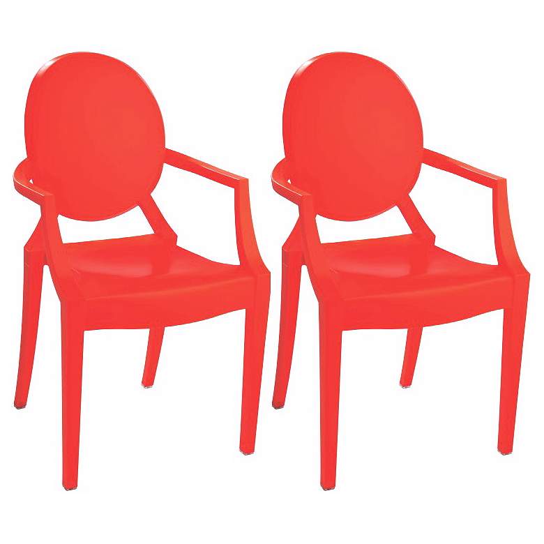 Image 1 Set of Two Zuo Baby Anime Red Kids Armchair