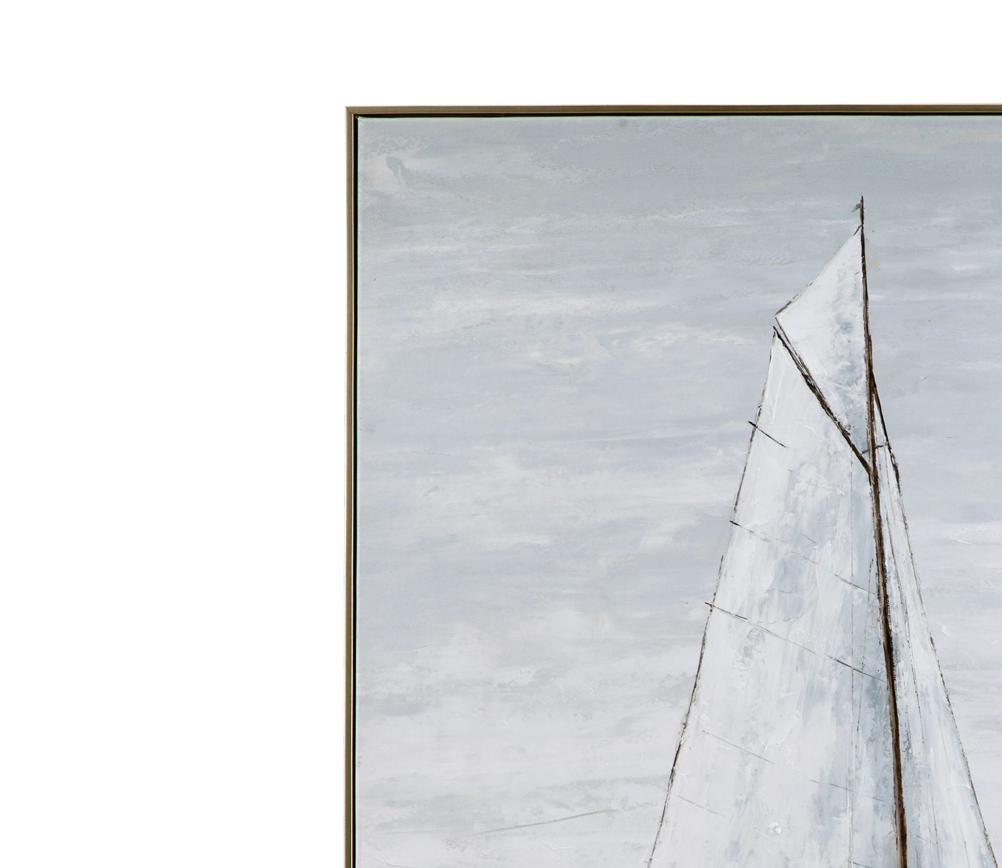 Image 2 Set Sail Blue Canvas Wall Art more views