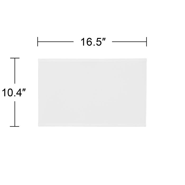 Image 2 Seth White Sandstone Linen Rectangular Shade 10.5x16.5x5.5 (Spider) more views