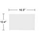 2_Seth White Sandstone Linen Rectangular Shade 10.5x16.5x5.5 (Spider) more views