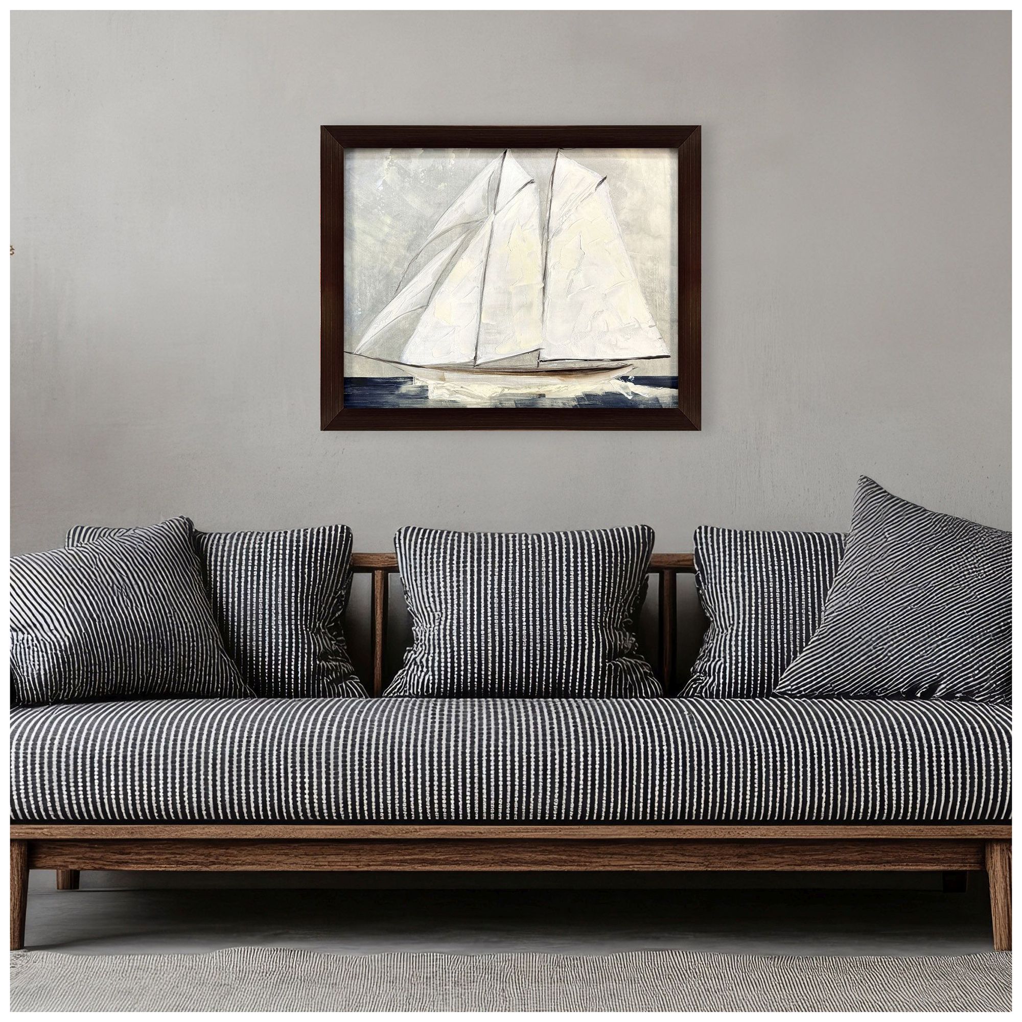 Image 4 Setting Sail 30"W x 24"H Framed Art more views