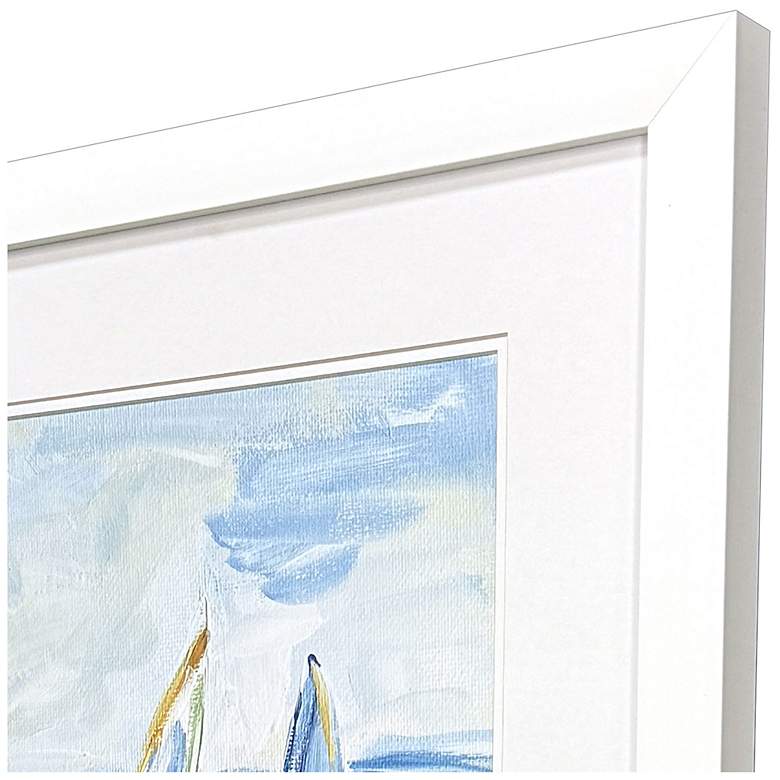 Image 3 Setting Sail I 27"W x 33"H Coastal Framed Art more views