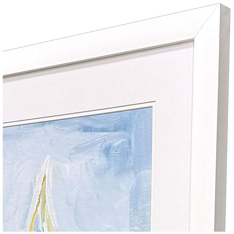 Image 3 Setting Sail II 27"W x 33"H Coastal Framed Art more views