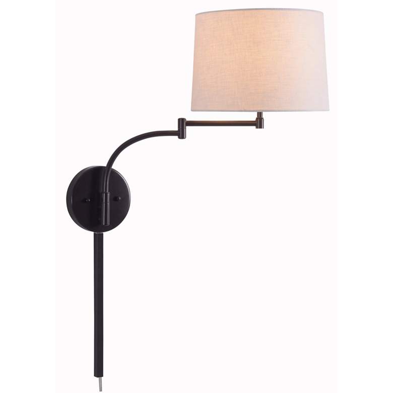 Image 1 Seven 18" High Oil Rubbed Bronze Swing Arm Wall Sconce