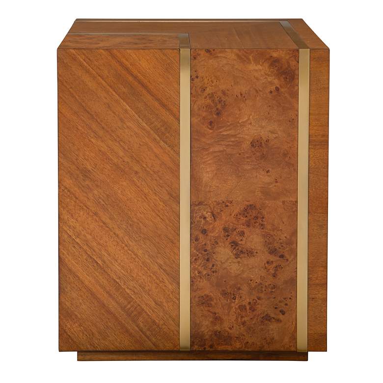 Image 2 Seven Wonders 20" Wide Wood Pattern Side Table