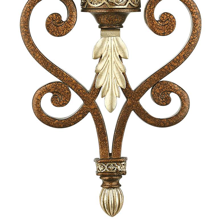 Image 4 Seville 18 1/2" High Palatial Bronze Wall Sconce more views