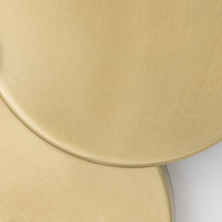 Image 3 Seville 3 Light Aged Brass Semi Flush Mount more views