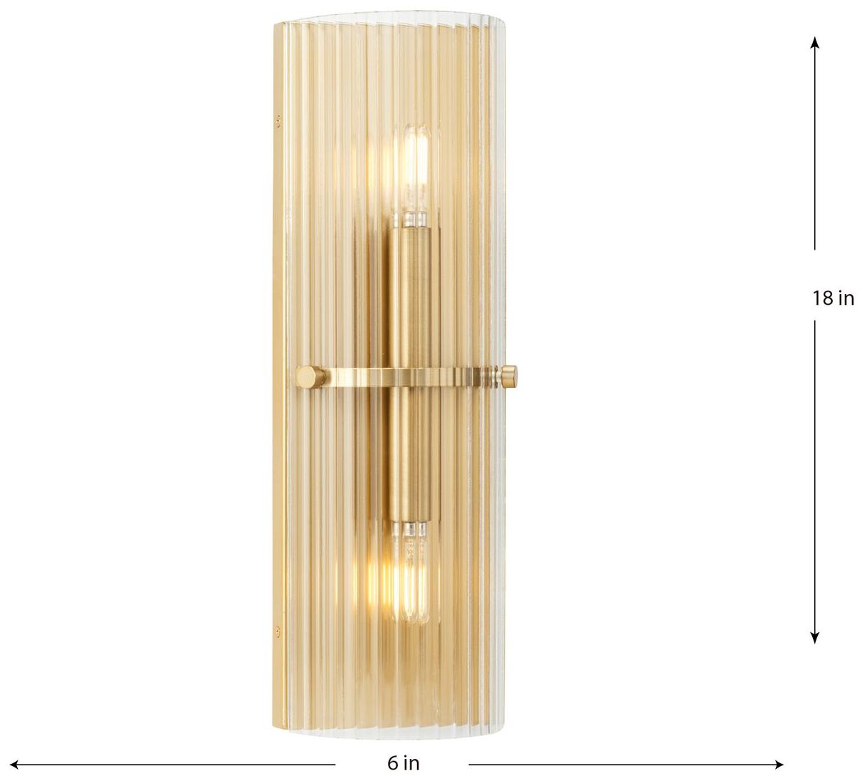 Image 4 Seville Collection Two-Light Contemporary Wall Sconce more views