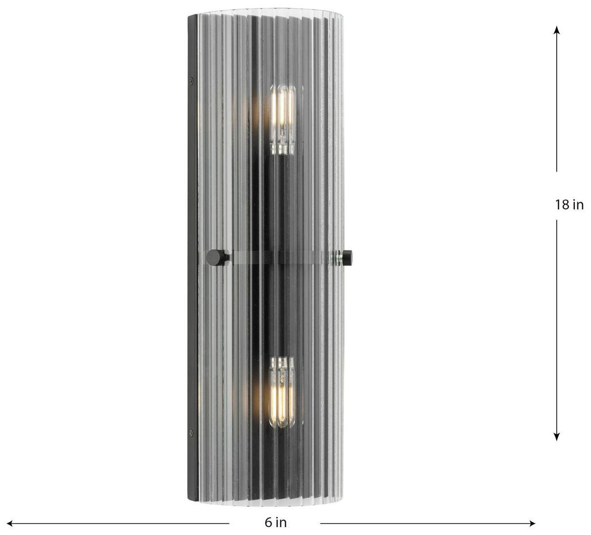 Image 4 Seville Collection Two-Light Contemporary Wall Sconce more views