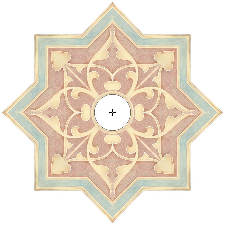 Image 2 Seville Giclee 24 inch Wide Repositionable Ceiling Medallion