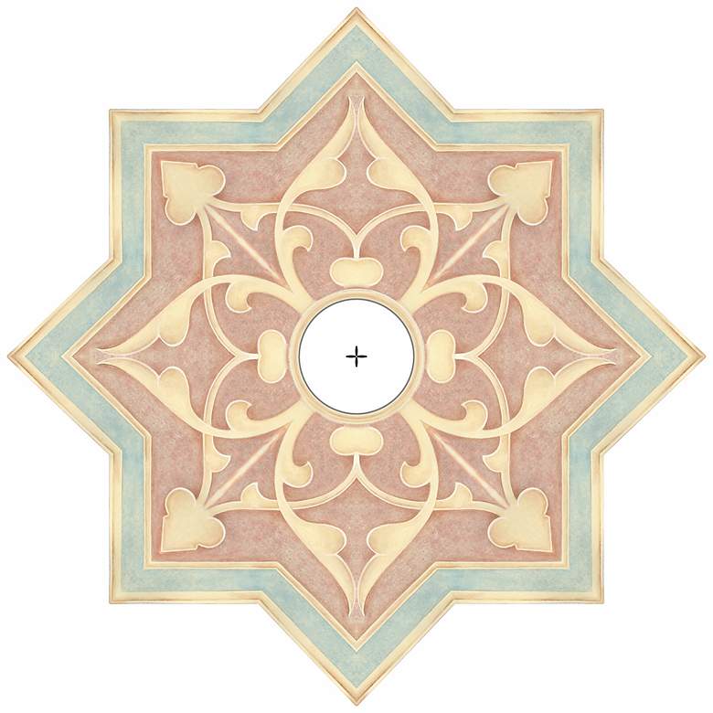 Image 2 Seville Giclee 24" Wide Repositionable Ceiling Medallion