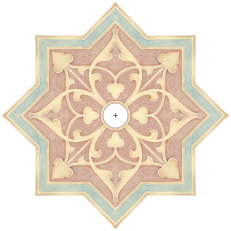 Image 2 Seville Giclee 36 inch Wide Repositionable Ceiling Medallion