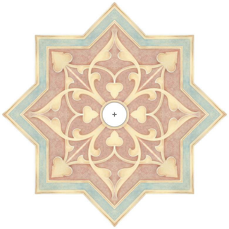 Image 1 Seville Giclee 36" Wide Repositionable Ceiling Medallion