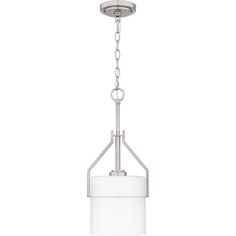 Image 3 Seymour 1-Light Brushed Nickel Mini Pendant Light more views