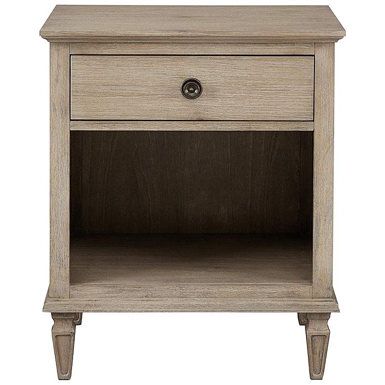 Image 2 Seymour 24 inch Wide Light Natural Wood 1-Drawer Nightstand