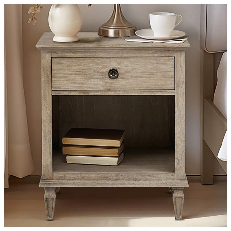 Image 1 Seymour 24 inch Wide Light Natural Wood 1-Drawer Nightstand