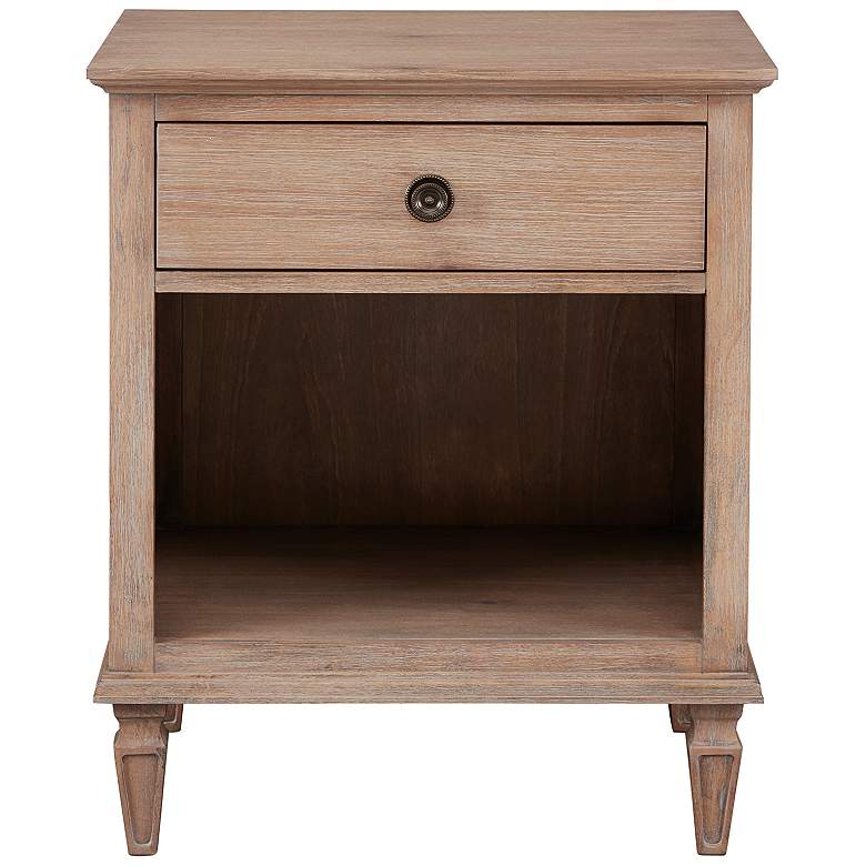 Image 3 Seymour 24" Wide Light Natural Wood 1-Drawer Nightstands Set of 2 more views