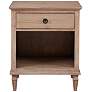Seymour 24" Wide Light Natural Wood 1-Drawer Nightstands Set of 2