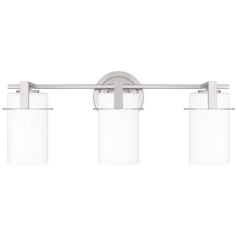 Image 2 Seymour 3-Light Brushed Nickel Bath Light