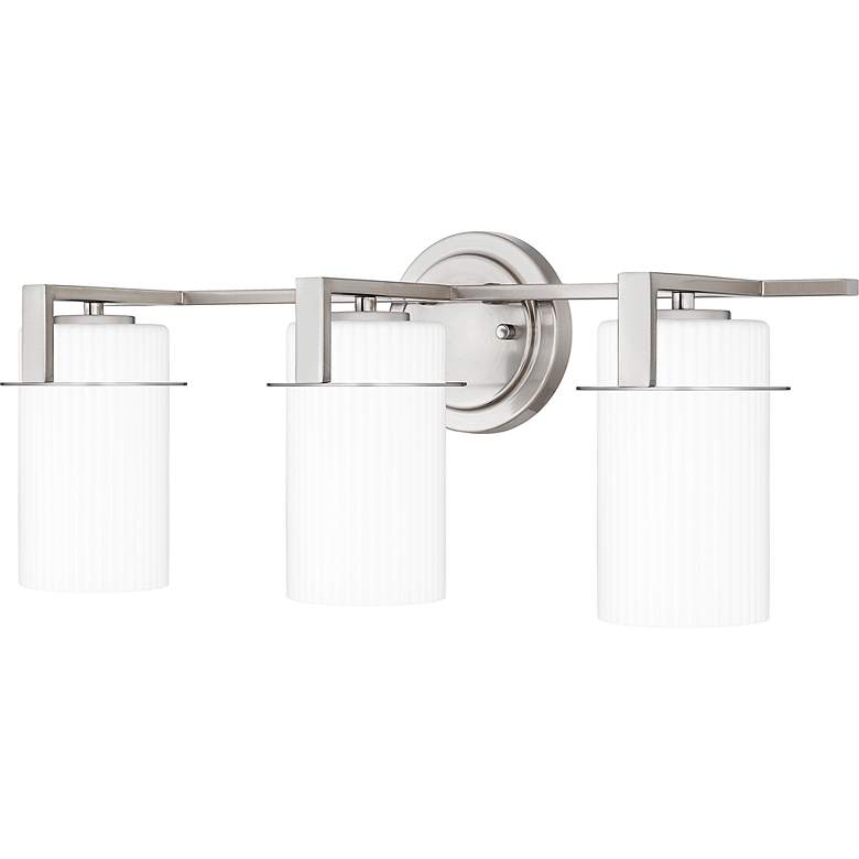 Image 5 Seymour 3-Light Brushed Nickel Bath Light more views