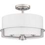 Thumbnail2 of Seymour 3-Light Brushed Nickel Semi-Flush Mount Light more views