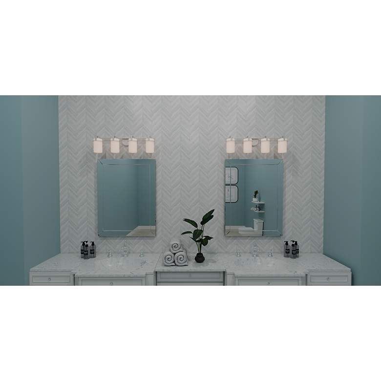 Image 3 Seymour 4-Light Brushed Nickel Bath Light more views