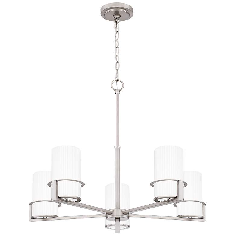 Image 1 Seymour 5-Light Brushed Nickel Chandelier