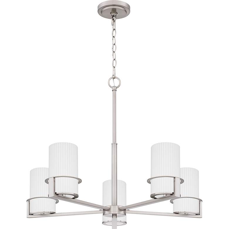 Image 2 Seymour 5-Light Brushed Nickel Chandelier more views