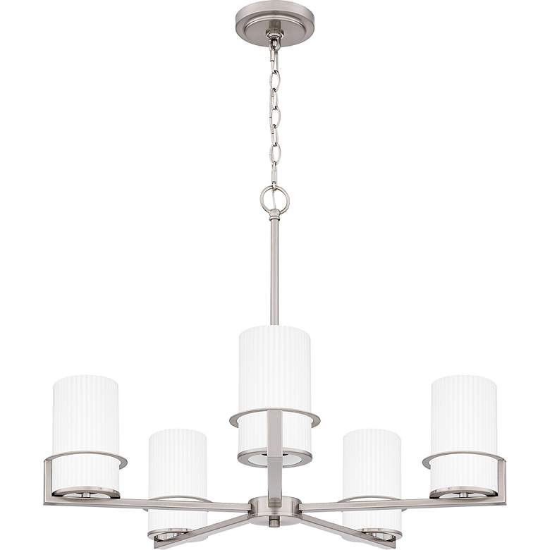 Image 3 Seymour 5-Light Brushed Nickel Chandelier more views