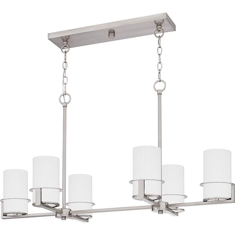 Image 2 Seymour 6-Light Brushed Nickel Island Light more views