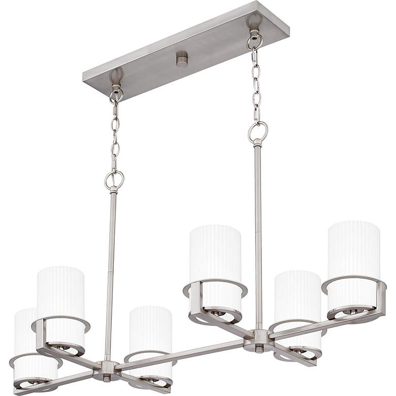 Image 4 Seymour 6-Light Brushed Nickel Island Light more views