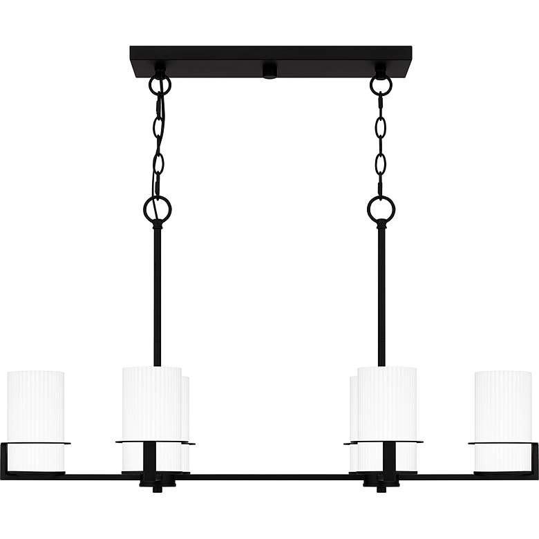 Image 3 Seymour 6-Light Matte Black Island Light more views