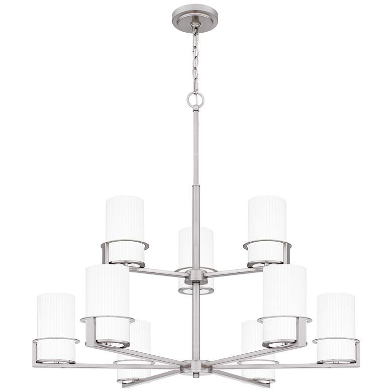 Image 1 Seymour 9-Light Brushed Nickel Chandelier
