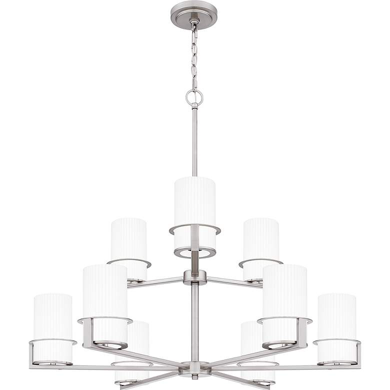 Image 3 Seymour 9-Light Brushed Nickel Chandelier more views