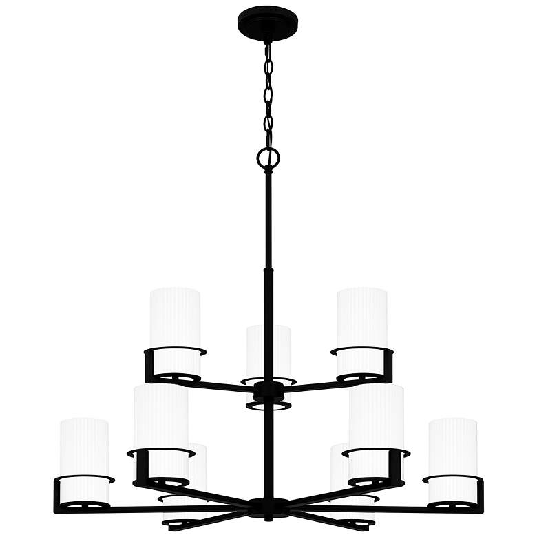 Image 1 Seymour 9-Light Matte Black Chandelier
