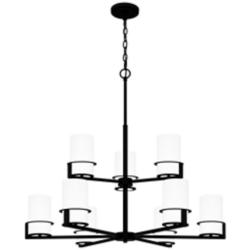 Seymour 9-Light Matte Black Chandelier