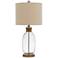 Seymour Clear Bubble Glass Rope Table Lamp