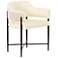 Sezanne Cream Vegan Leather 2-Tone Dining Chair
