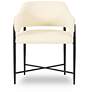 3_Sezanne Cream Vegan Leather 2-Tone Dining Chair more views