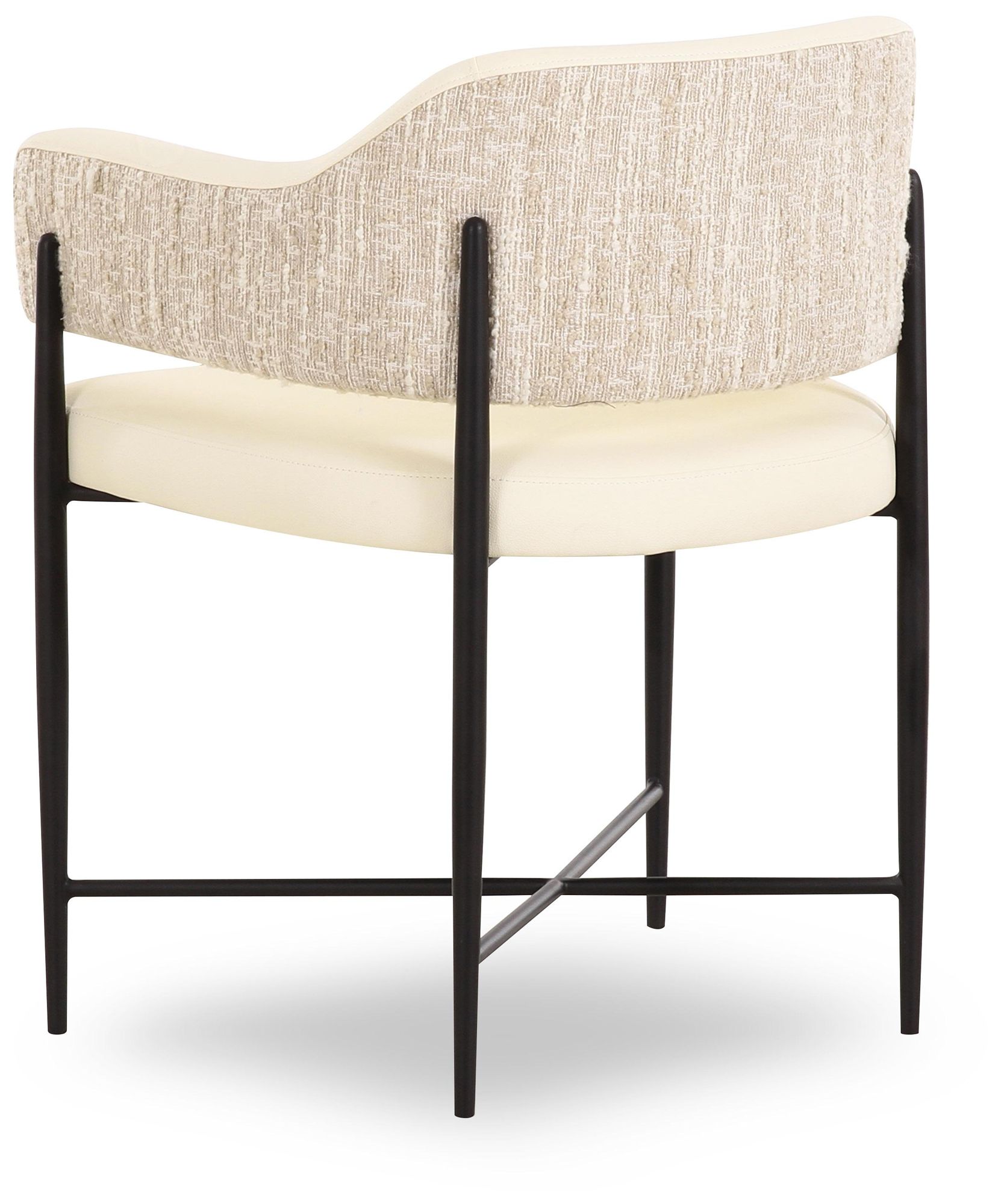 Image 4 Sezanne Cream Vegan Leather 2-Tone Dining Chair more views