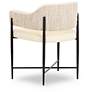 4_Sezanne Cream Vegan Leather 2-Tone Dining Chair more views